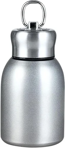Miniatura 8 de Mini botella de agua aislada al vacío de acero inoxidable para bebidas frías y calientes, taza de café de viaje 10.2 oz /10.1 fl oz (negro)
