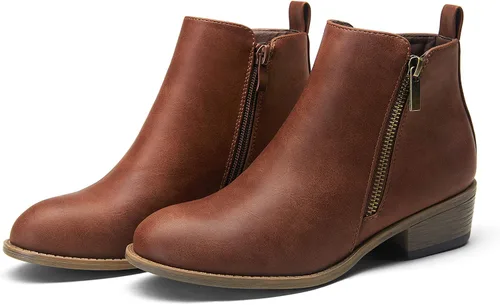 Miniatura 6 de Botines JEOSSY de tacón grueso y bajo para mujer