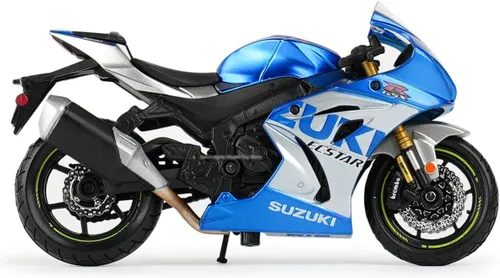 Miniatura 4 de Bburago May Cheong B18-51088 Suzuki GSX-R 1000 Motocicleta, rojo, 1:18