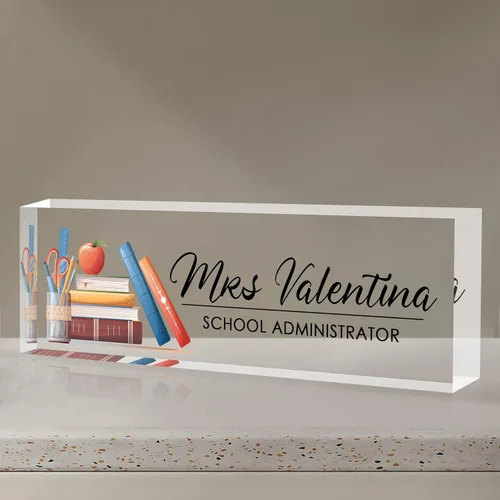 Miniatura 31 de Placa de nombre personalizada para escritorio Placa de nombre de escritorio personalizada Regalos personalizados de agradecimiento para jefe