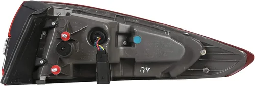 Miniatura 3 de ECOTRIC Lámpara trasera compatible con Ford Fusion 2017-2020 Reemplazo para FO2804118 lado del conductor, LH izquierdo, luz de giro amarilla