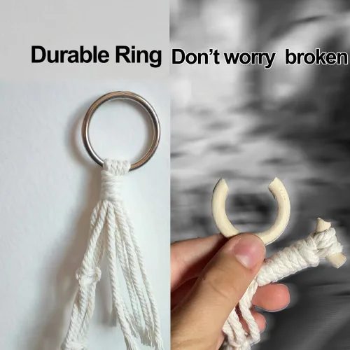 Miniatura 5 de 2 cadenas de almacenamiento colgantes de algodón de 80 pulgadas para animales de peluche, cada cadena de exhibición bohemia viene con 20 clips