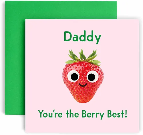 Miniatura 8 de Huxters Tarjetas de cumpleaños para hombres – You're the Berry Best Boyfriend Tarjeta de cumpleaños para él – Divertida tarjeta de aniversario