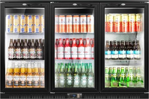 Miniatura 28 de Tylza Refrigerador de vino de 8 botellas, bodega con puerta de vidrio templado de baja emisión, pantalla táctil LED, cerradura, sin escarcha, sin