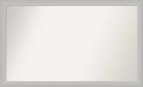 Miniatura 119 de Amanti Art Silver Bathroom Mirror for Over Sink, 24x49 Custom Made Marred Pewter Rectangle Vanity Mirror, Oversize Casual Wood Frame, Hangs Estaño