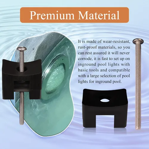 Miniatura 3 de Parte de cuña ligera para piscina #132, cuña ligera para piscina fija nicho roto de piscina, se adapta a todos los accesorios de iluminación