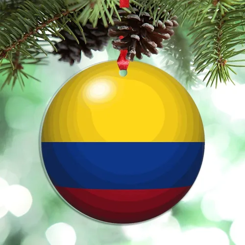 Miniatura 29 de Bandera de Cabo Verde, decoración para árbol de Navidad, bola 3D, recuerdo de la ciudad del país, adornos de Navidad personalizados, decoración