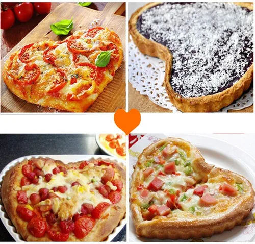 Miniatura 6 de Juego de 6 moldes antiadherentes para quiche en forma de corazón de 4 pulgadas con parte inferior extraíble para tartas, utensilios de quiche