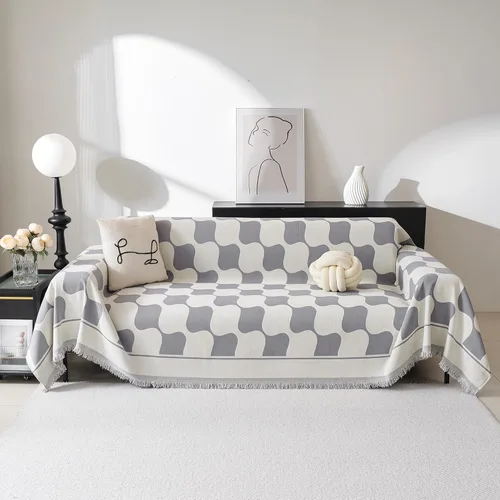 Miniatura 30 de MEETSKY Fundas para sofá modular de 3 cojines, lavables, mezcla de felpilla suave, protector de muebles, funda decorativa de estilo moderno
