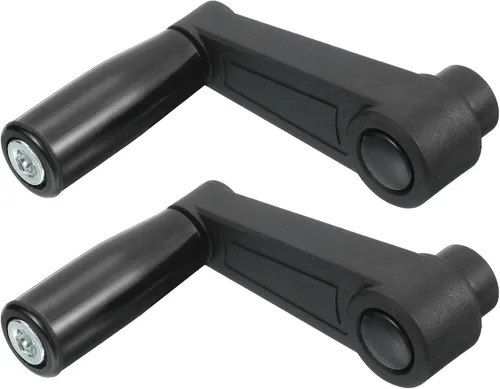 uxcell 2 piezas de mango giratorio de 0.315 x 3.346 in (diámetro x L), mango de manivela de torno universal de repuesto para máquina de molienda de