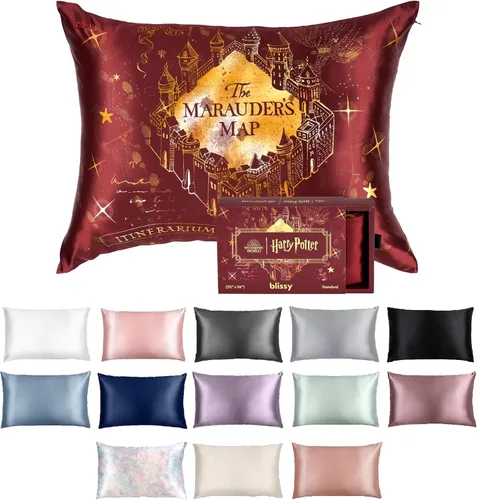 Miniatura 25 de Funda de almohada 100% de seda de morera pura de Blissy, fibras de alta calidad 6A con densidad de 22 momme, para el cuidado del cabello y la piel