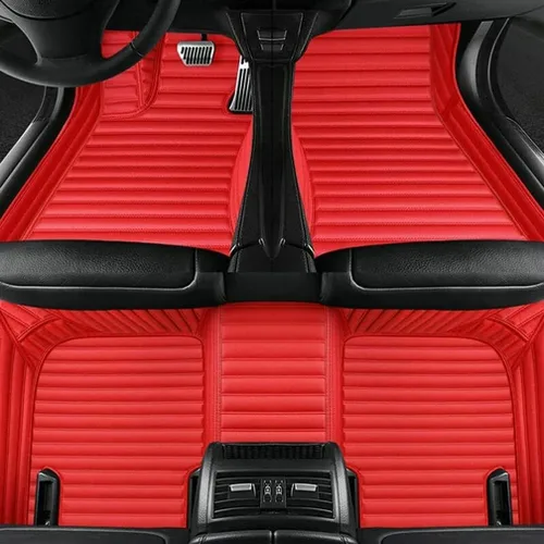 Miniatura 16 de Nuevas alfombrillas de coche personalizadas para Sedán, SUV, camioneta, alfombrillas de cuero para todo tipo de clima, Negro Alfombras para Carro