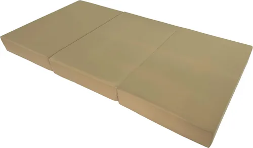 D&D Futon Furniture Camas de espuma de triple pliegue Shikibuton de tamaño individual, 6 x 39 x 75, espuma de alta densidad de 1.8 libras, colchones