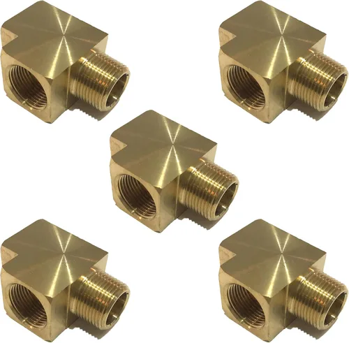 Miniatura 5 de Brass Street TEE 3/4" NPT combustible/aire/agua/aceite/gas WOG (10)