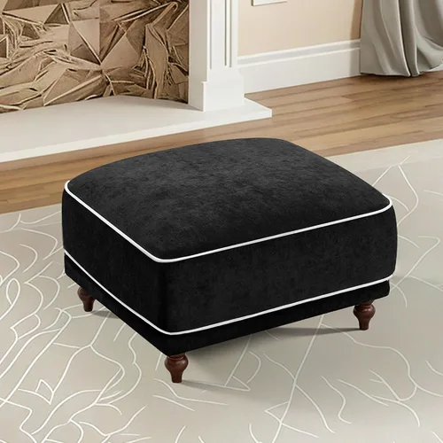 Miniatura 9 de Sofá biplaza modular de 80 pulgadas, sofá modular Cloud con reposabrazos y patas de madera, cómodo sofá tapizado de 2 plazas para sala de estar