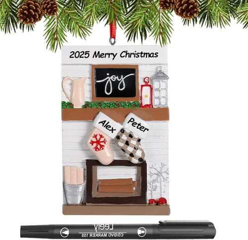 Miniatura 10 de Adornos de Navidad personalizados 2025, familia de 2, 3, 4, 5, 6, gnomo, adorno de Navidad personalizado con nombres, adornos familiares Gnomos