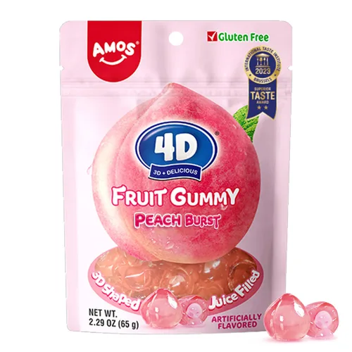 Miniatura 25 de AMOS Peelerz - Paquete variado de 4 gomitas pelables, 3.00 oz cada uno (total de 4.94 oz), mango, uva, plátano, melocotón, gomitas suaves de frutas