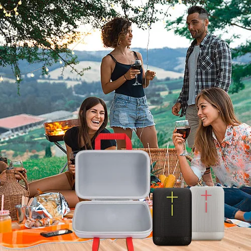 Miniatura 8 de co2CREA Funda rígida compatible con Ultimate Ears UE EPICBOOM Altavoz Bluetooth inalámbrico portátil, funda blanca