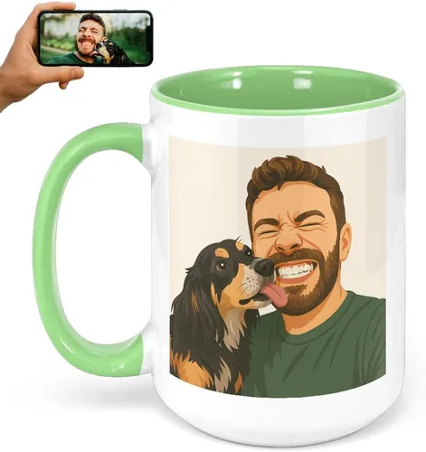 Miniatura 23 de Taza de café personalizada con foto, taza de cerámica personalizada de 11oz, taza de té con foto personalizada, idea única de regalo, Taza Café