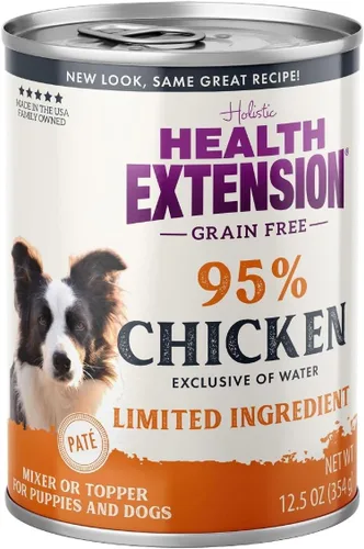 Miniatura 9 de Health Extension Alimento húmedo para perros 95% sin granos de res, receta alta en proteínas, ingredientes limitados, comedores quisquillosos, ideal