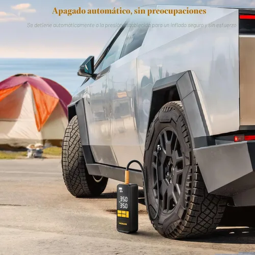 Miniatura 5 de MODARI Inflador de neumáticos Compresor de aire portátil - Bomba de aire portátil 4 veces más rápida de 160 PSI para automóviles - Infladores