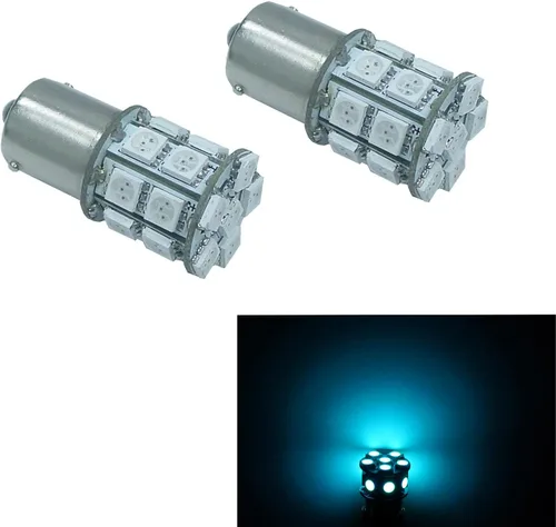 Miniatura 4 de PA 2 bombillas LED azules 13SMD 1156 para señal de giro, marcador lateral, respaldo de parada, luz trasera