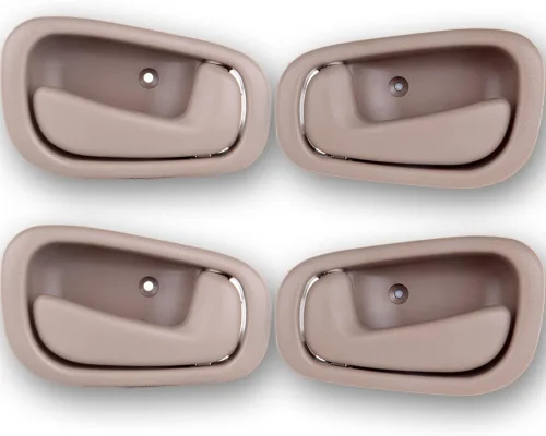 ECCPP Manijas de puerta Interior izquierda derecha para Toyota Corolla Tan Beige 1998 1999 2000 2001 2002