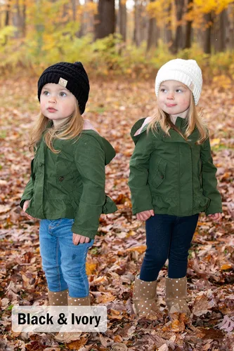 Miniatura 4 de Funky Junque Gorro de invierno para niños, tejido, acanalado