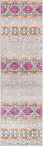Miniatura 47 de SAFAVIEH Madison Collection - Alfombra decorativa de 2 pies 3 pulgadas x 4 pies, color carbón y gris, diseño bohemio chic, no desprende pelusa