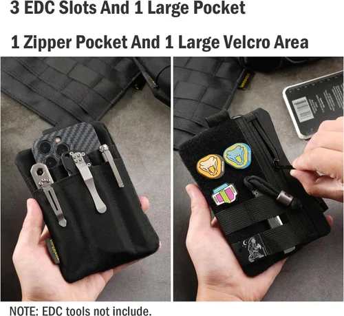 Miniatura 3 de VIPERADE VE27 EDC Organizador, bolsa multiherramienta de 6 bolsillos con cremallera