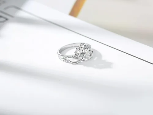Miniatura 4 de Sucrun Sailor Moon - Anillo de meditación hermoso guardián, Plata, Circonita.