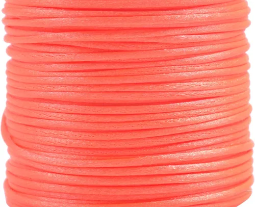 Miniatura 90 de KONMAY 80 Yardas 1.0mm Cordón Rattail de Nylon Satén Seda Trim Hilo para Cuentas para Nudos Chinos, Kumihimo, Trabajo con Cuentas, Macramé, 2-Azul