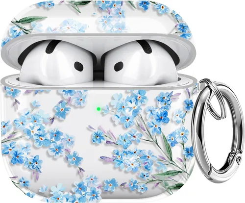 Miniatura 15 de Maxjoy Funda compatible con AirPods Pro, funda con diseño de vaca clara para mujeres y niñas, bonita funda protectora suave con llavero compatible