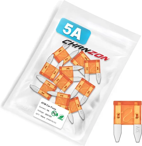 Miniatura 18 de Chanzon Fusible de hoja mini ATM/APM de 7.5 A con certificación UL, 10 fusibles automáticos de 7.5 amperios y 32 V, soplado rápido para automóvil