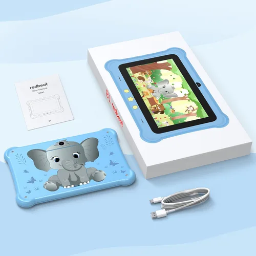 Miniatura 6 de Tableta para niños, tabletas Android de 7 pulgadas para niños, 6 GB+32 GB (expansión de 512 GB) tableta de aprendizaje para niños con ranura