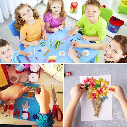 Miniatura 6 de UPINS 300 unidades de pegamento de puntos para globos, cinta adhesiva extraíble, 3 rollos de calcomanías de puntos de doble cara para decoración