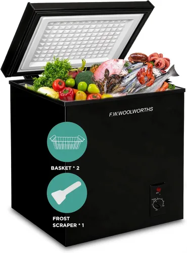 Miniatura 12 de F.W.WOOLWORTHS Congelador de pecho de 3.5 pies cúbicos con cesta extraíble, termostato ajustable 7 para congelador profundo, congelador compacto