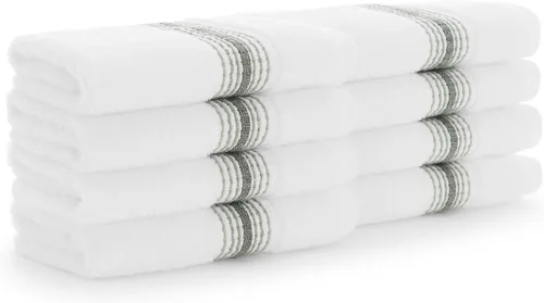 Miniatura 16 de Aston & Arden Aegean - Paquete de 4 toallas de mano de gran tamaño, ultra suaves, gruesas y absorbentes, 100% algodón turco hilado en anillo