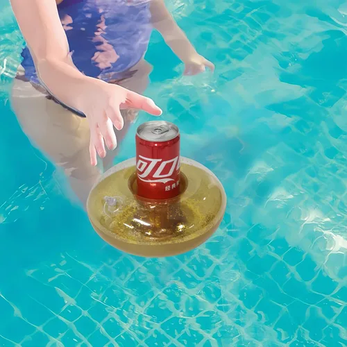 Miniatura 3 de Soporte flotante para bebidas, flotadores de taza de bebida para piscina, soporte inflable para bebidas de piscina, flotadores de cerveza