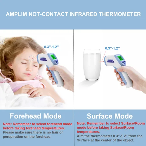 Miniatura 9 de Termómetro digital infrarrojo temporal de grado médico sin contacto para adulto/bebé/niño/bebé/enfermera. Amplim mejor temperatura de la fiebre