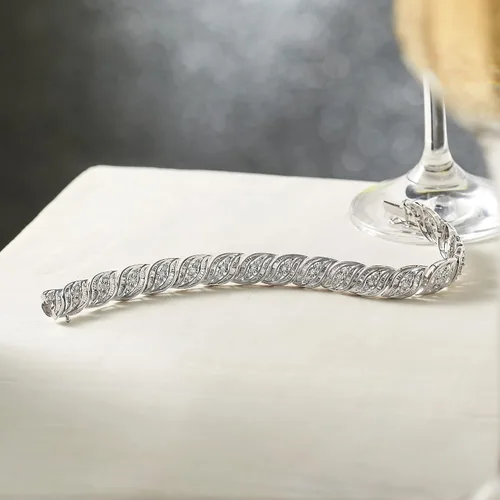 Miniatura 3 de Ross-Simons 1.00 ct. t.w. Diamond Bracelet in Sterling Silver