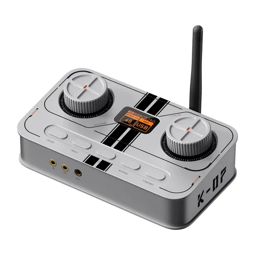 Miniatura 9 de Fosi Audio K7 DAC Amplificador de Auriculares, Convertidor de Audio Digital a Analógico USB C de Escritorio para Espacio de Trabajo y PC
