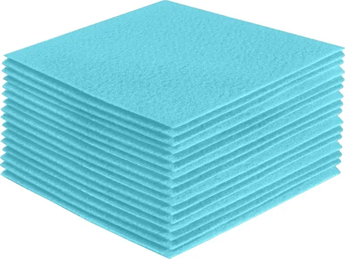 Miniatura 41 de FabricLA Hojas de fieltro acrílico para manualidades, cuadrados de fieltro precortados suaves de 4 x 4 pulgadas (3.9 in x 3.9 in), utiliza hojas