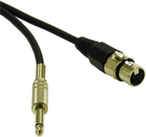 Miniatura 60 de C2G 40063 Pro-Audio - Cable de audio (macho de 1/4 a macho de 1/4 pulgadas, 1.5 ft), color negro