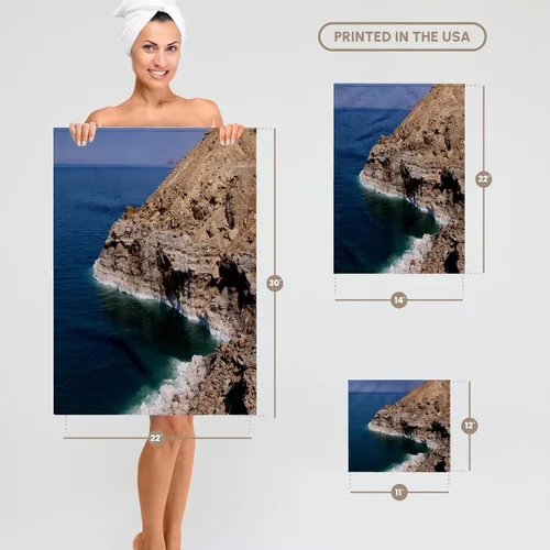Miniatura 6 de 3dRose 22x30 Toalla de baño de mano para piscina - Jordania, Mar Muerto, sal en la orilla del mar-AS16 APA0003 - Aldo Pavan Dead Sea