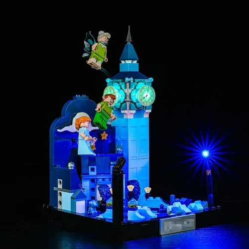 LocoLee Kit de luces LED para LEGO Peter Pan y Wendy's Flight Over London 43232 para adultos (solo luces, sin modelos)