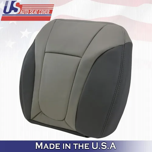 Miniatura 3 de U.S.AutoSeat- Funda compatible con Chevy Trailblazer 2002 a 2004, parte inferior delantera de piel, 2 tonos, gris