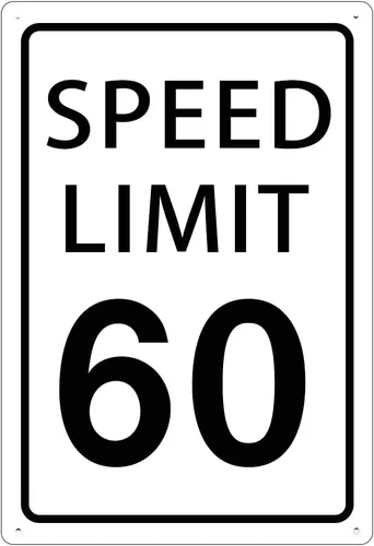 Miniatura 6 de KONEDMIX Señal de límite de velocidad de 25 mph, señal de tráfico lenta, carretera y calle, 25 señales de 8 x 12 pulgadas Límite de velocidad 25