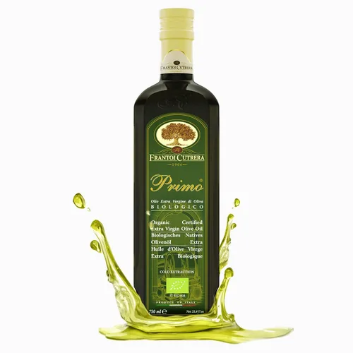 Frantoi Cutrera Primo Aceite de Oliva Virgen Extra Orgánico Italiano Extraído en Frío Prensado en Frío, Aceite de Oliva Rico en Polifenoles,