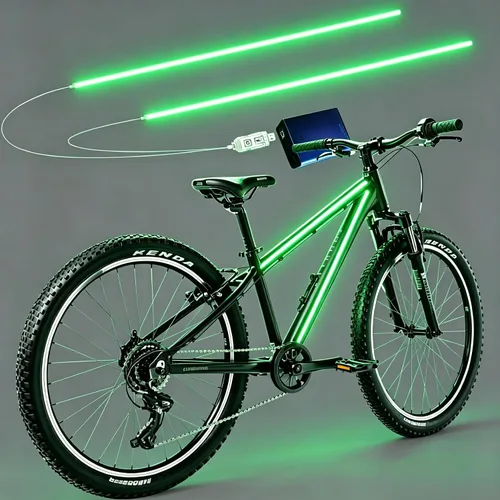 Miniatura 13 de Luces de bicicleta, se pueden recortar, impermeables, luces de bicicleta para montar por la noche, para niños, adultos, niños y niñas